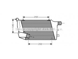 AVA QUALITY COOLING AI4217 tarpinis suslėgto oro aušintuvas, kompresorius 
 Variklis -> Oro tiekimas -> Įkrovos agregatas (turbo/superįkrova) -> Tarpinis suslėgto oro aušintuvas
4E0145806D, 4E0145806F