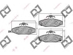 DJ PARTS BP1269 stabdžių trinkelių rinkinys, diskinis stabdys 
 Techninės priežiūros dalys -> Papildomas remontas
4841305000, 48413050A0