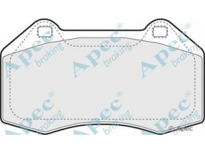 APEC braking PAD1416 stabdžių trinkelių rinkinys, diskinis stabdys 
 Techninės priežiūros dalys -> Papildomas remontas
410603303R, 7701208218