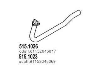 ASSO 515.1023 išleidimo kolektorius 
 Išmetimo sistema -> Išmetimo vamzdžiai
81152046069