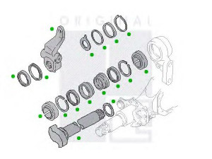 PE Automotive 2313-01554-0247-01 stabdžių velenas