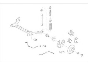 DELPHI VW-16552-R rato pakaba 
 Ašies montavimas/vairavimo mechanizmas/ratai -> Prekių paieška pagal schemą