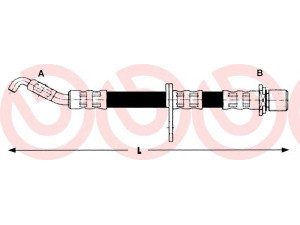 BREMBO T 83 014 stabdžių žarnelė 
 Stabdžių sistema -> Stabdžių žarnelės
9094702781, BFH5424, PHD411, 815013152