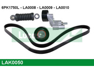 LUCAS ENGINE DRIVE LAK0050 V formos rumbuotas diržas, komplektas 
 Techninės priežiūros dalys -> Techninės priežiūros intervalai