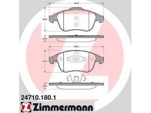 ZIMMERMANN 24710.180.1 stabdžių trinkelių rinkinys, diskinis stabdys 
 Techninės priežiūros dalys -> Papildomas remontas
4106 000 11R, 4106 006 29R, 4106 050 55R