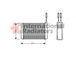 VAN WEZEL 43006090 šilumokaitis, salono šildymas 
 Šildymas / vėdinimas -> Šilumokaitis
7701027040, 7701027078