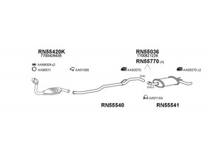 VENEPORTE 550218 išmetimo sistema