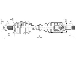 OPEN PARTS DRS6161.00 kardaninis velenas 
 Ratų pavara -> Kardaninis velenas
327210, 327211, 327212, 3272F5