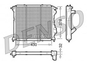 DENSO DRM23027 radiatorius, variklio aušinimas 
 Aušinimo sistema -> Radiatorius/alyvos aušintuvas -> Radiatorius/dalys
6006000711, 6006000754
