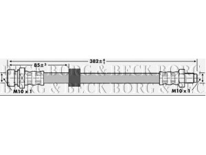 BORG & BECK BBH6987 stabdžių žarnelė 
 Stabdžių sistema -> Stabdžių žarnelės
1473213, 1508403, 2T14 2282 BC