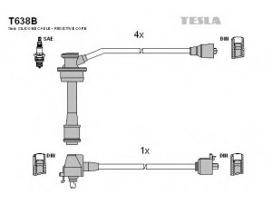 TESLA T638B uždegimo laido komplektas 
 Kibirkšties / kaitinamasis uždegimas -> Uždegimo laidai/jungtys
90191-21494