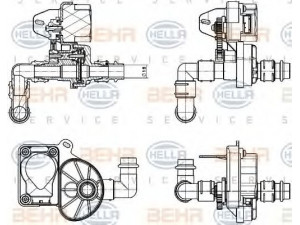 HELLA 9XL 351 341-051 valdymo vožtuvas, aušinimo skystis 
 Šildymas / vėdinimas -> Vožtuvai/valdymas
81.61980.0050, 81.61980.0051