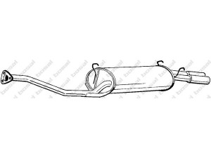 BOSAL 282-049 galinis duslintuvas 
 Išmetimo sistema -> Duslintuvas
GEX-33513, GEX-33534, WCG-10114