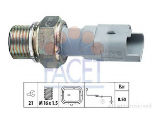 FACET 7.0130 alyvos slėgio jungiklis 
 Variklis -> Variklio elektra
1131 K5, 1131.C5, 96 318 464 80