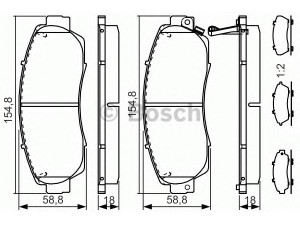 BOSCH 0 986 TB3 218 stabdžių trinkelių rinkinys, diskinis stabdys 
 Techninės priežiūros dalys -> Papildomas remontas
45022-SHJ-A50, 45022-T1G-G01, 45022-TK8-A00