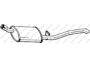 BOSAL 185-963 galinis duslintuvas 
 Išmetimo sistema -> Duslintuvas
8 52 035, 8 52 183, 8 52 309, 90169271