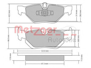 METZGER 1170031 stabdžių trinkelių rinkinys, diskinis stabdys 
 Techninės priežiūros dalys -> Papildomas remontas
3421 6 767 150, 3421 6 773 161