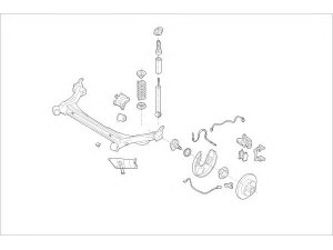 DELPHI VW-16510-R rato pakaba 
 Ašies montavimas/vairavimo mechanizmas/ratai -> Prekių paieška pagal schemą