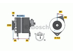 BOSCH 0 986 043 121 kintamosios srovės generatorius 
 Elektros įranga -> Kint. sr. generatorius/dalys -> Kintamosios srovės generatorius
8-97062-641-0, 8-97074-612-0, 8-97074-612-1