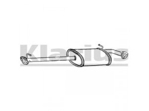 KLARIUS LR200D vidurinis duslintuvas 
 Išmetimo sistema -> Duslintuvas
WCE000050, WCE105190