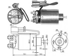 MAGNETI MARELLI 940113050482 solenoidinis jungiklis, starteris
M1T72281