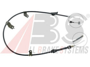 A.B.S. K13807 trosas, stovėjimo stabdys 
 Stabdžių sistema -> Valdymo svirtys/trosai
47560-SR3-N01