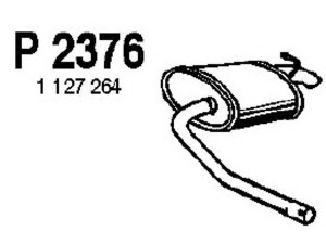 FENNO P2376 galinis duslintuvas 
 Išmetimo sistema -> Duslintuvas
1127264