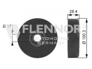 FLENNOR FS99247 įtempiklio skriemulys, V formos rumbuotas diržas 
 Diržinė pavara -> V formos rumbuotas diržas/komplektas -> Įtempiklio skriemulys
770104676