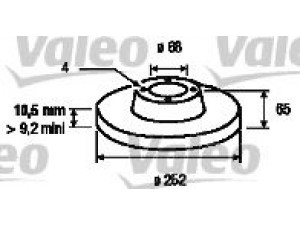 VALEO 186171 stabdžių diskas 
 Stabdžių sistema -> Diskinis stabdys -> Stabdžių diskas
2101-3103002, 2101-3501070, 21013103002