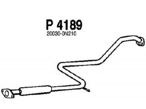 FENNO P4189 vidurinis duslintuvas 
 Išmetimo sistema -> Duslintuvas
20300-0N210