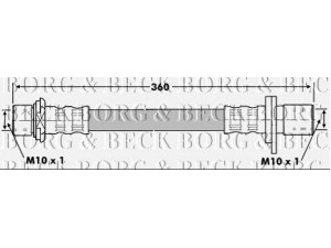 BORG & BECK BBH6854 stabdžių žarnelė 
 Stabdžių sistema -> Stabdžių žarnelės
90080-94016, 9008094016, 9094702634