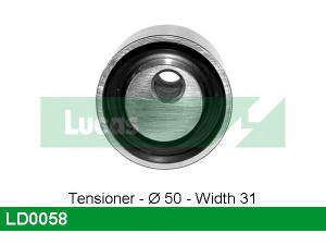 LUCAS ENGINE DRIVE LD0058 įtempiklio skriemulys, paskirstymo diržas