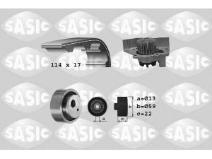SASIC 3900036 vandens siurblio ir paskirstymo diržo komplektas 
 Aušinimo sistema -> Vandens siurblys/tarpiklis -> Vandens siurblys
120161+0831R1, 9565656788+9467625780