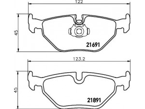 HELLA PAGID 8DB 355 007-981 stabdžių trinkelių rinkinys, diskinis stabdys 
 Techninės priežiūros dalys -> Papildomas remontas
34211163395, 34212157591, 34212157592