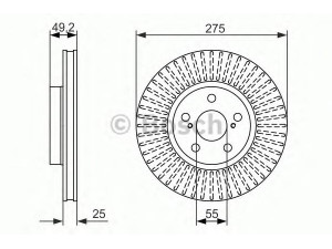 BOSCH 0 986 479 619 stabdžių diskas 
 Dviratė transporto priemonės -> Stabdžių sistema -> Stabdžių diskai / priedai
43512 20710, 43512 20711