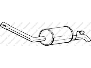 BOSAL 154-971 galinis duslintuvas 
 Išmetimo sistema -> Duslintuvas
5027010, 6188010