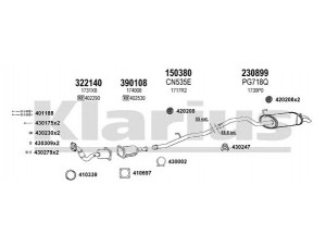 KLARIUS 180616E išmetimo sistema 
 Išmetimo sistema -> Išmetimo sistema, visa