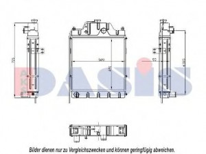 AKS DASIS 440120N radiatorius, variklio aušinimas
