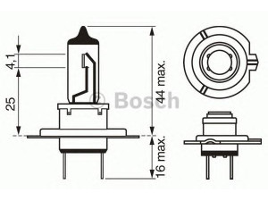 BOSCH 1 987 302 076 lemputė, priekinis žibintas 
 Kėbulas -> Priekinis žibintas/dalys -> Lemputė, priekinis žibintas
