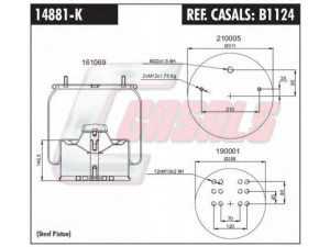 CASALS B1124 dėklas, pneumatinė pakaba 
 Pakaba -> Pneumatinė pakaba
0542941221