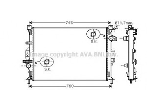 AVA QUALITY COOLING FDA2422 radiatorius, variklio aušinimas 
 Aušinimo sistema -> Radiatorius/alyvos aušintuvas -> Radiatorius/dalys
1377541, 1493771, 6G918005AB, 6G918005AC