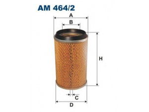 FILTRON AM464/2 oro filtras 
 Techninės priežiūros dalys -> Techninės priežiūros intervalai
0192057, 192057, 0192057, 192057