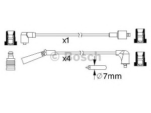 BOSCH 0 986 357 185 uždegimo laido komplektas 
 Kibirkšties / kaitinamasis uždegimas -> Uždegimo laidai/jungtys
MD997387, MD997388