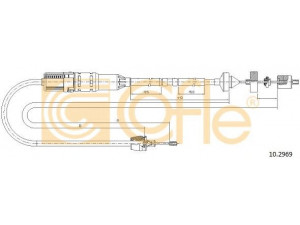 COFLE 10.2969 sankabos trosas 
 Dviratė transporto priemonės -> Kabeliai ir tachometro velenaai -> Sankabos trosas
7700431360