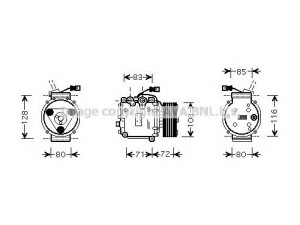 AVA QUALITY COOLING HDK168 kompresorius, oro kondicionierius 
 Oro kondicionavimas -> Kompresorius/dalys
38800PDFE021, 38810PDFE02