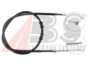 A.B.S. K14838 trosas, stovėjimo stabdys 
 Stabdžių sistema -> Valdymo svirtys/trosai
MB 857805, MR 205490