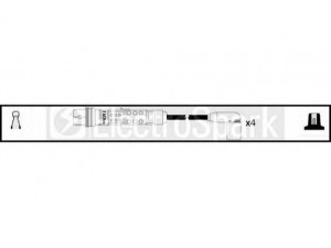 STANDARD OEK818 uždegimo laido komplektas 
 Kibirkšties / kaitinamasis uždegimas -> Uždegimo laidai/jungtys
032 905 430 K, 032 905 430 L, 032 905 430 M