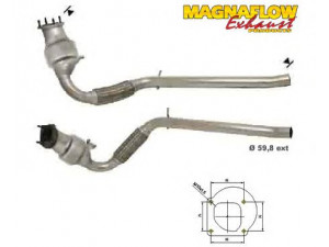 MAGNAFLOW 72504D katalizatoriaus keitiklis 
 Išmetimo sistema -> Katalizatoriaus keitiklis
4490562