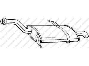 BOSAL 135-081 galinis duslintuvas 
 Išmetimo sistema -> Duslintuvas
1730.98, 1730.98