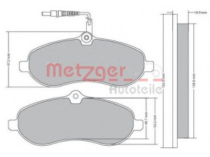 METZGER 1170228 stabdžių trinkelių rinkinys, diskinis stabdys 
 Techninės priežiūros dalys -> Papildomas remontas
77364511, 77364512, 9467548887
